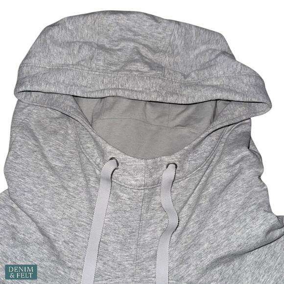 Lululemon Grey Hooded Long Sleeve Pullover Sweatshirt Women’s Size 8 Comfy Fit - Picture 6 of 8